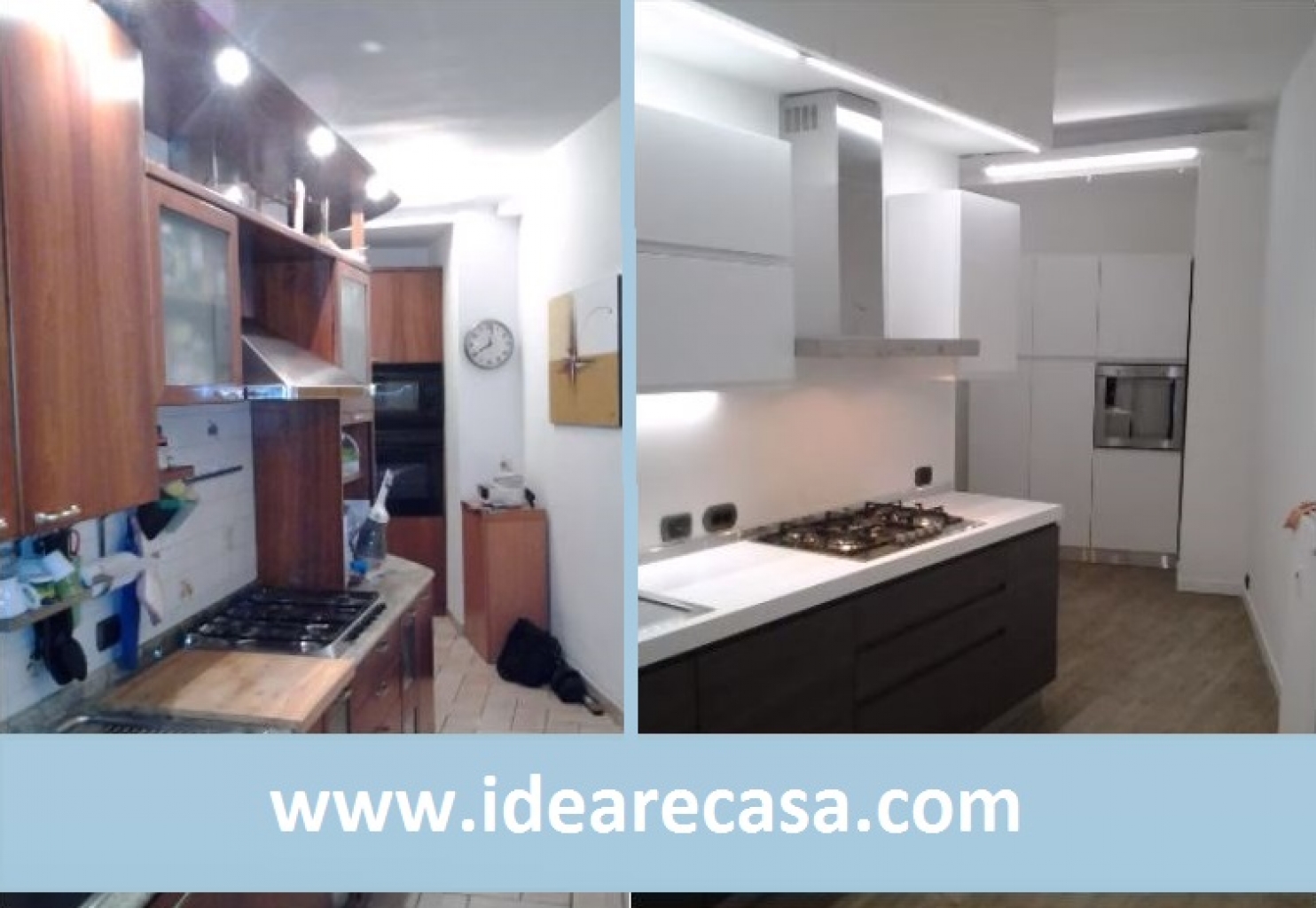 Cucina con Gola e Led