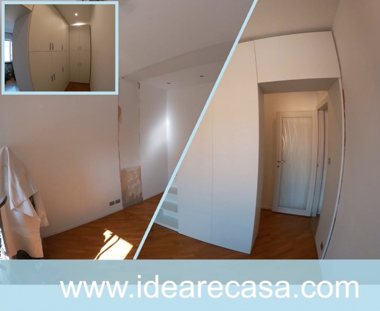 Double-sided wardrobe 3 meters high for bedroom and hallway