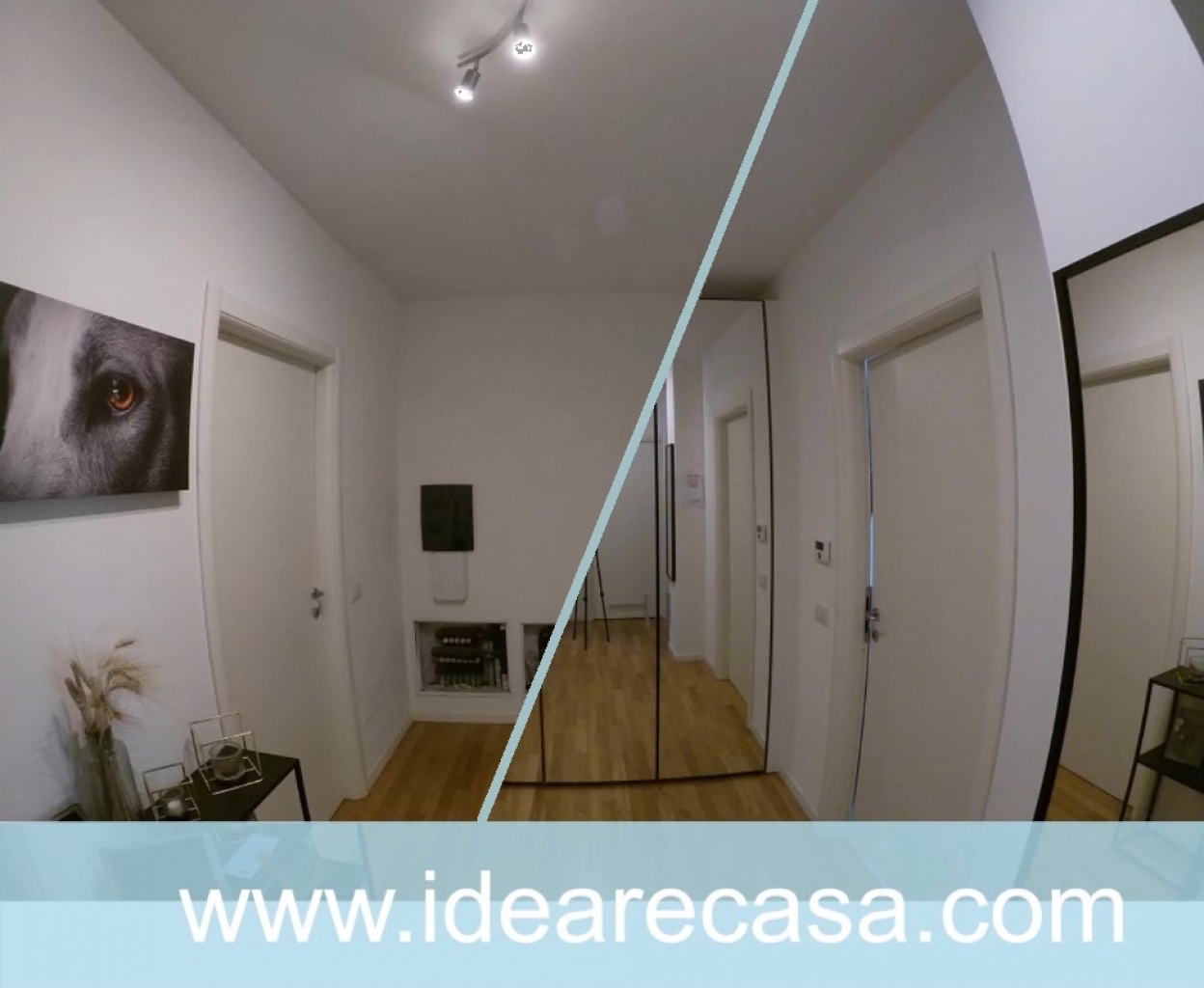 Mirror wardrobe made to measure for niche