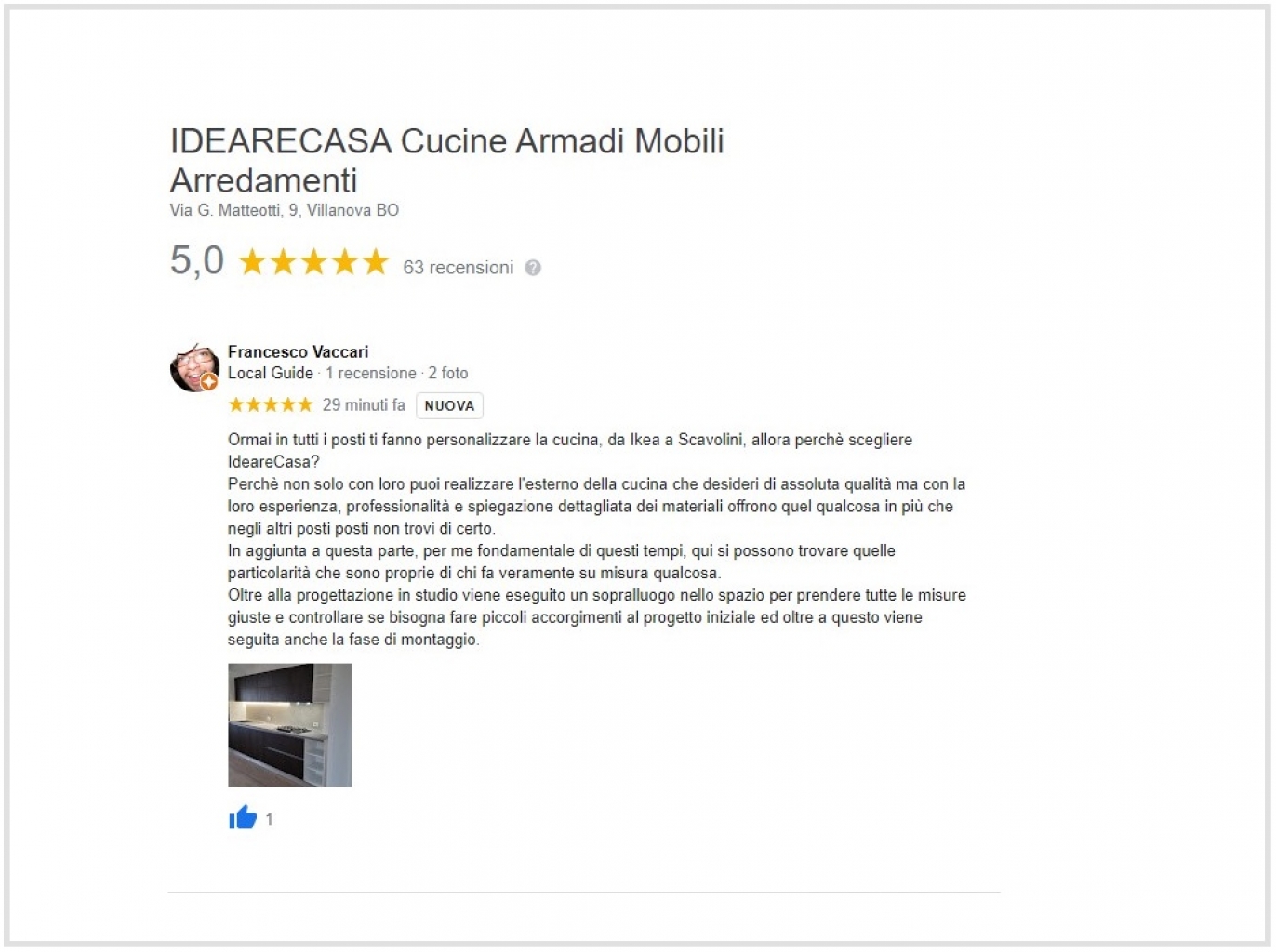Review by Mr. Vaccari of Bologna - Molinella