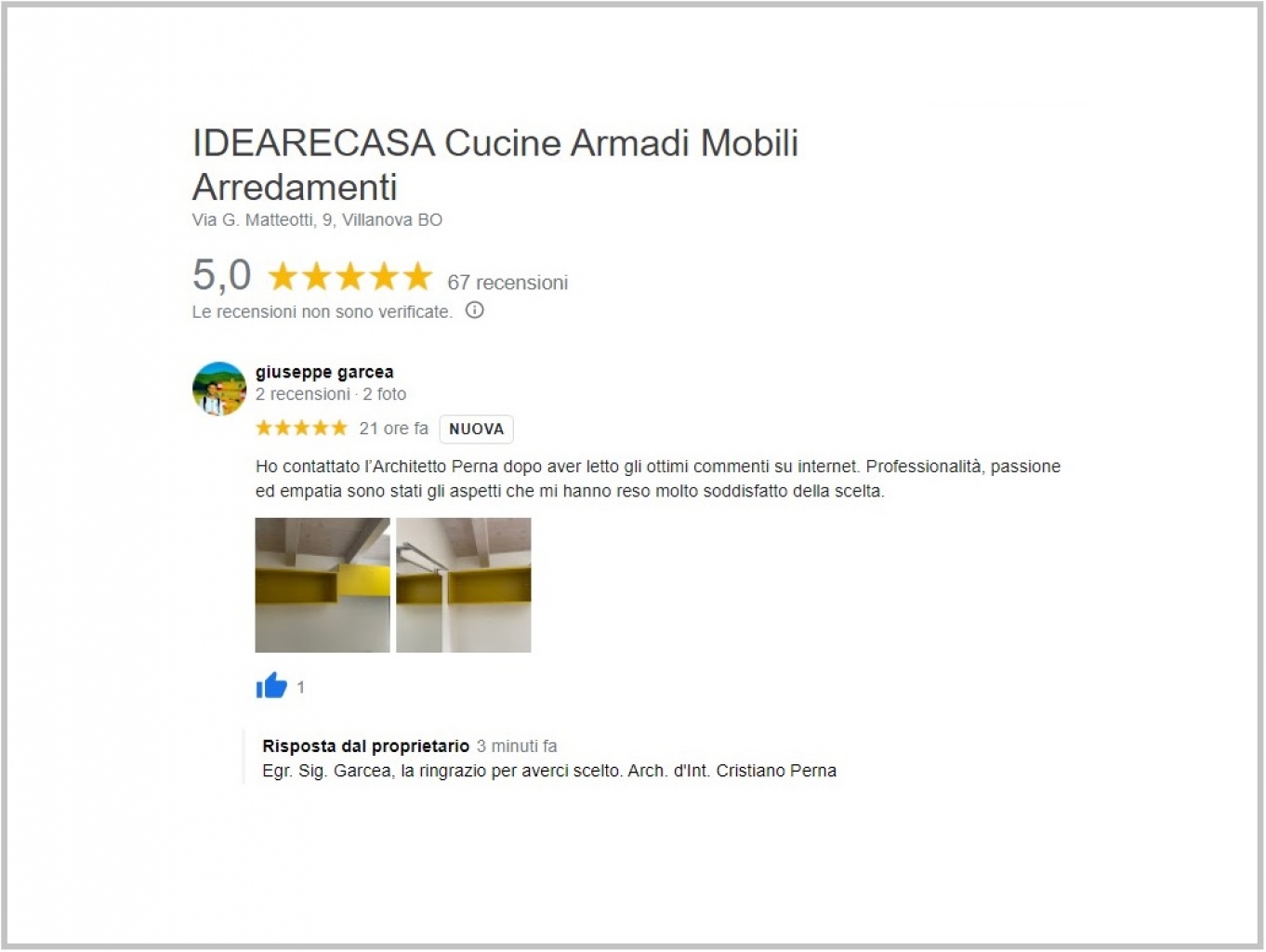 Review by Mr. Garcea of Bologna