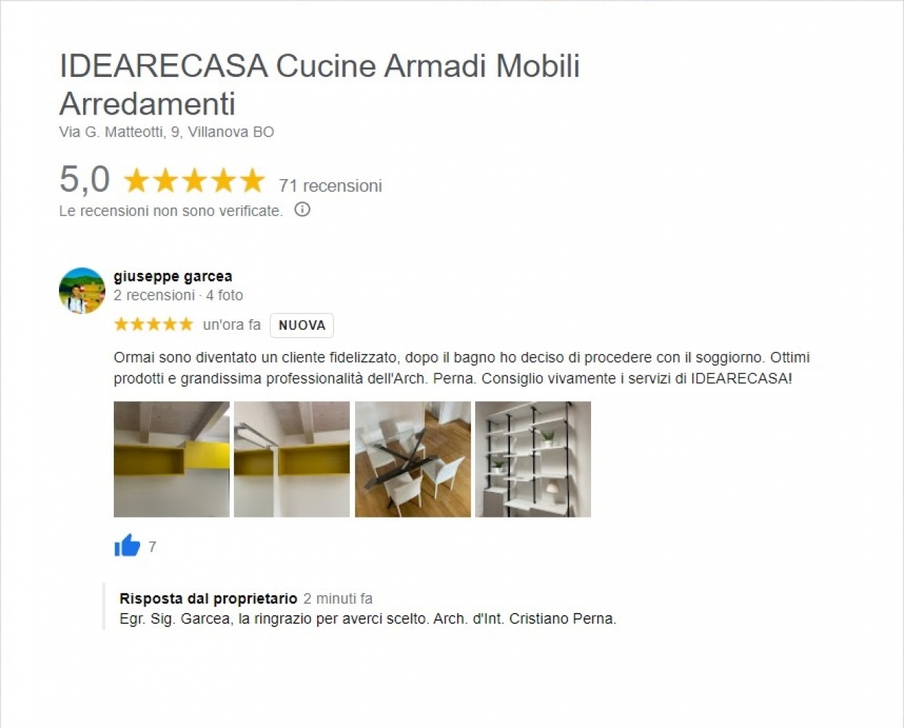Review by dr. Garcia of Bologna
