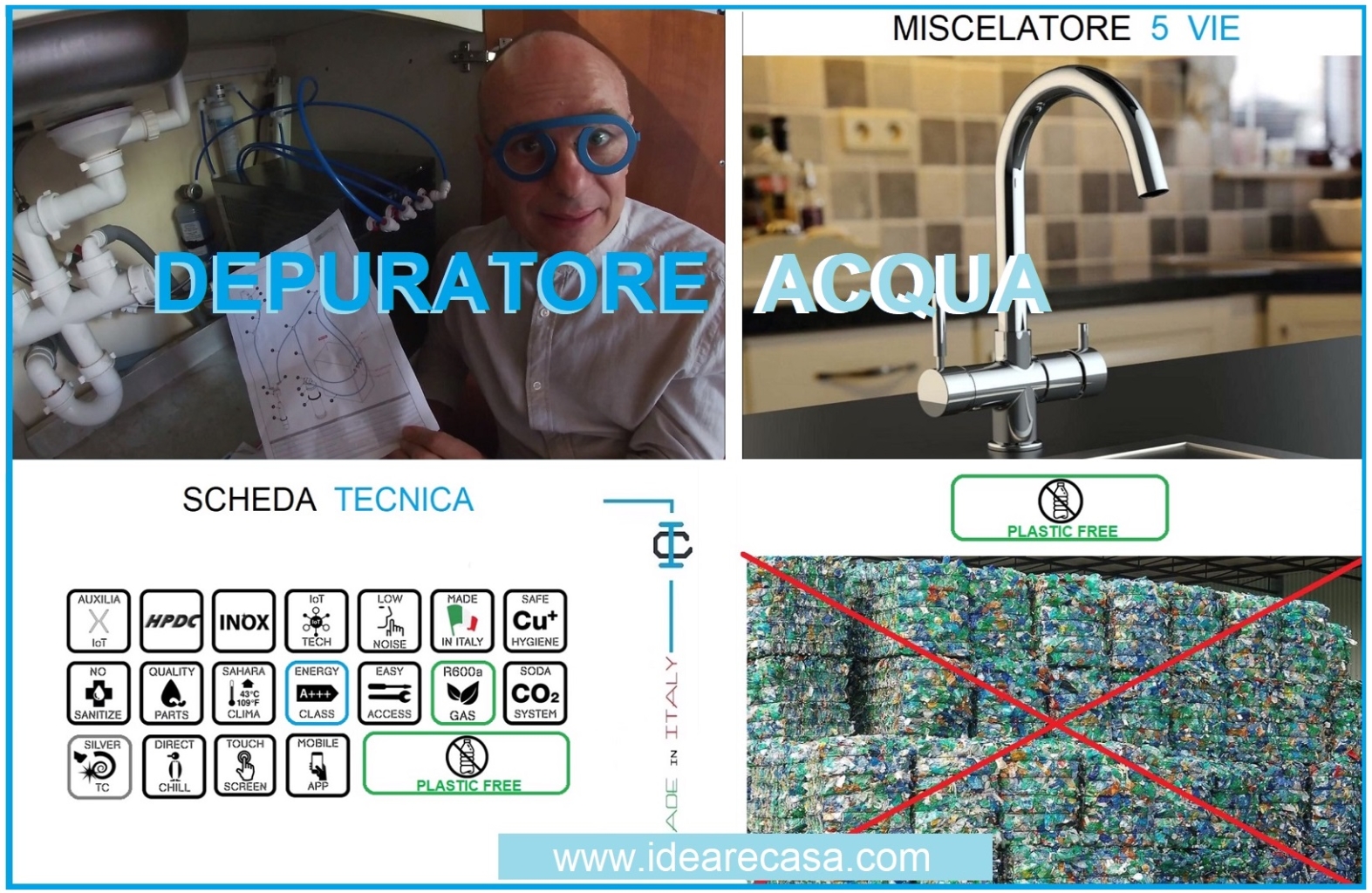 Under-sink Water Zerica purifier for kitchens