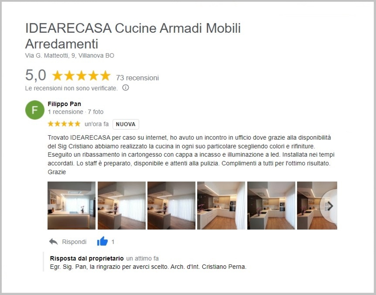 Review by Mr. Pan di Rosà - Vicenza
