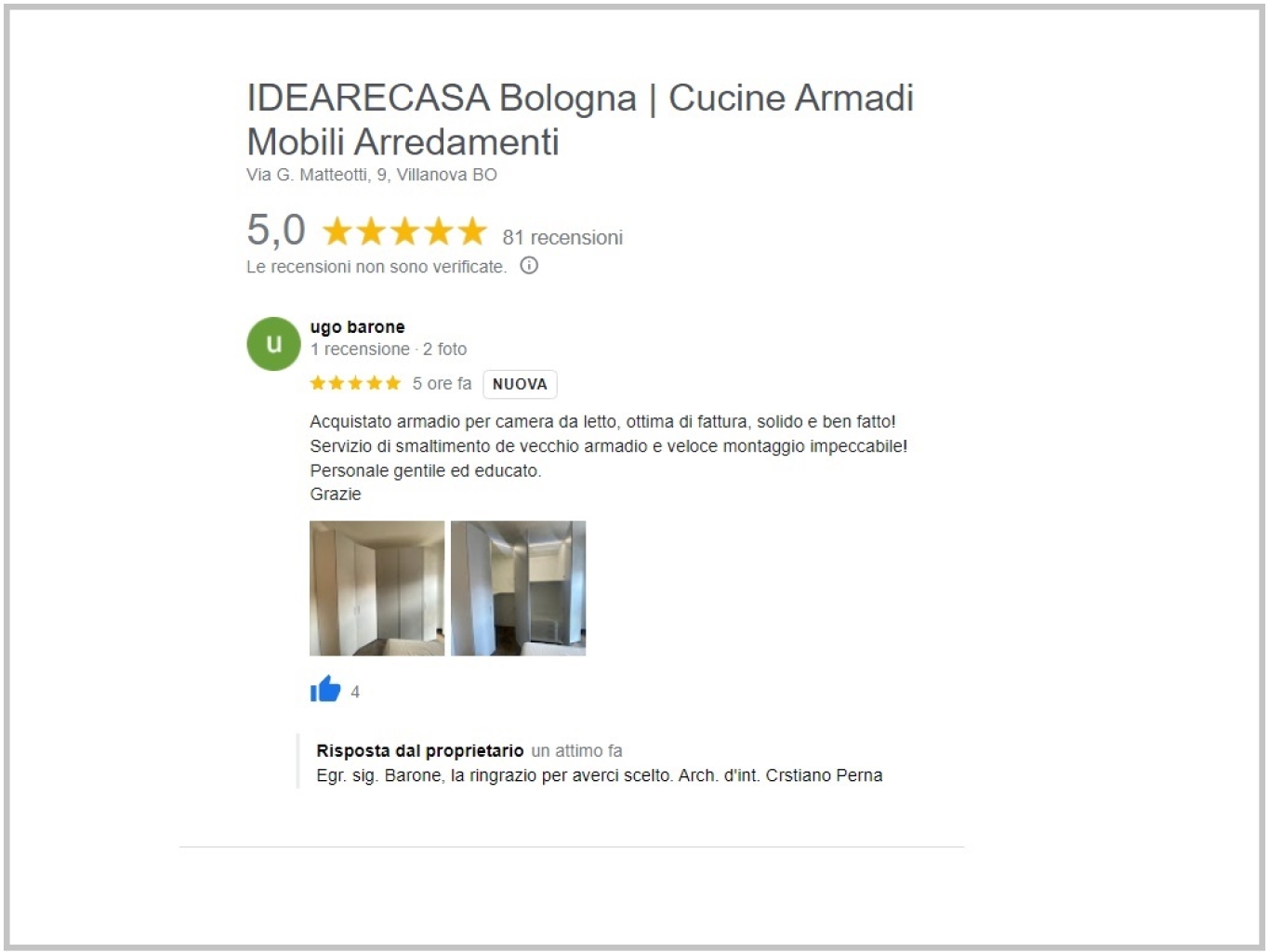 Review by Mr. Barone of Bologna