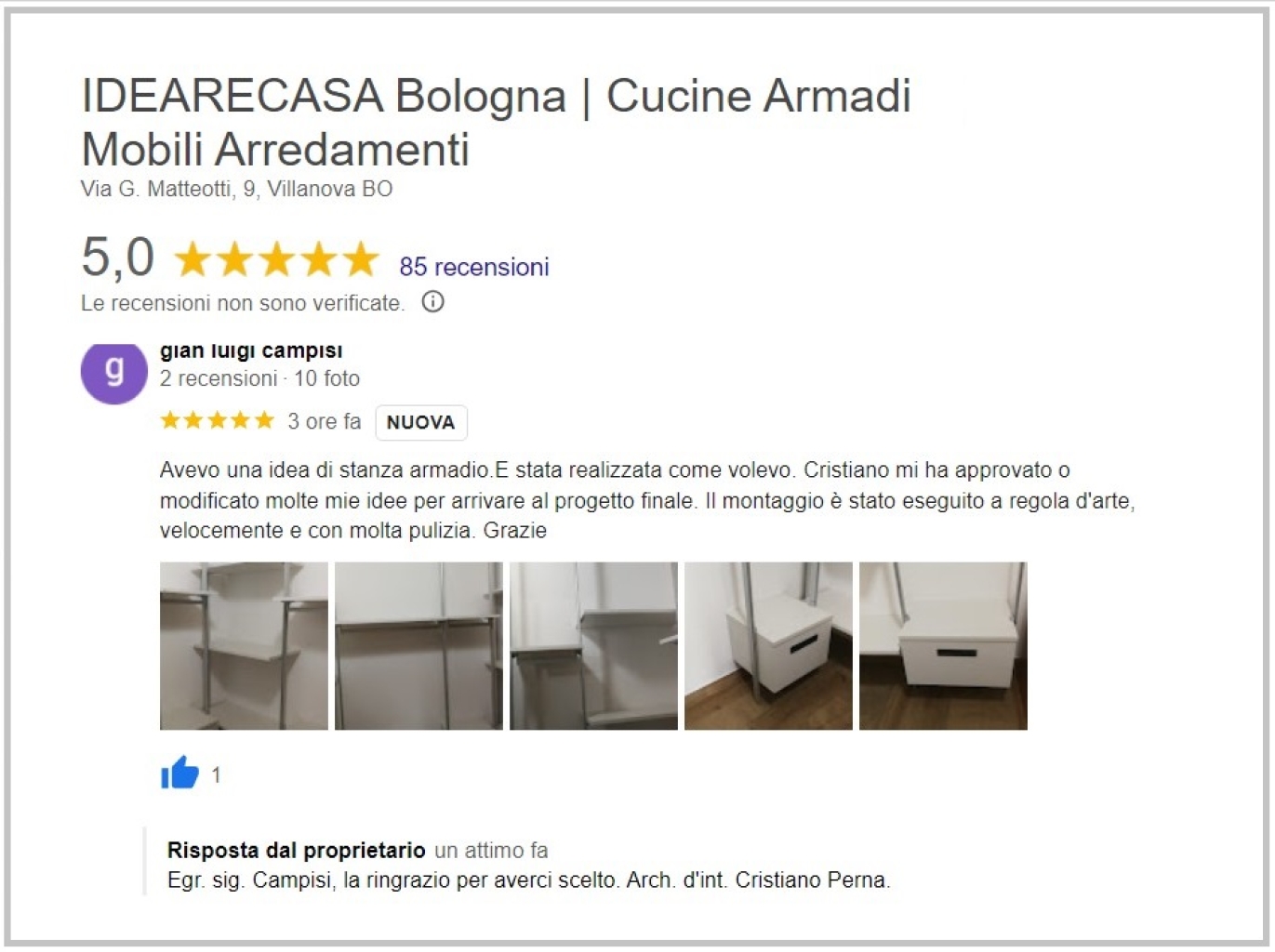 Review by Mr. Campisi of Ferrara