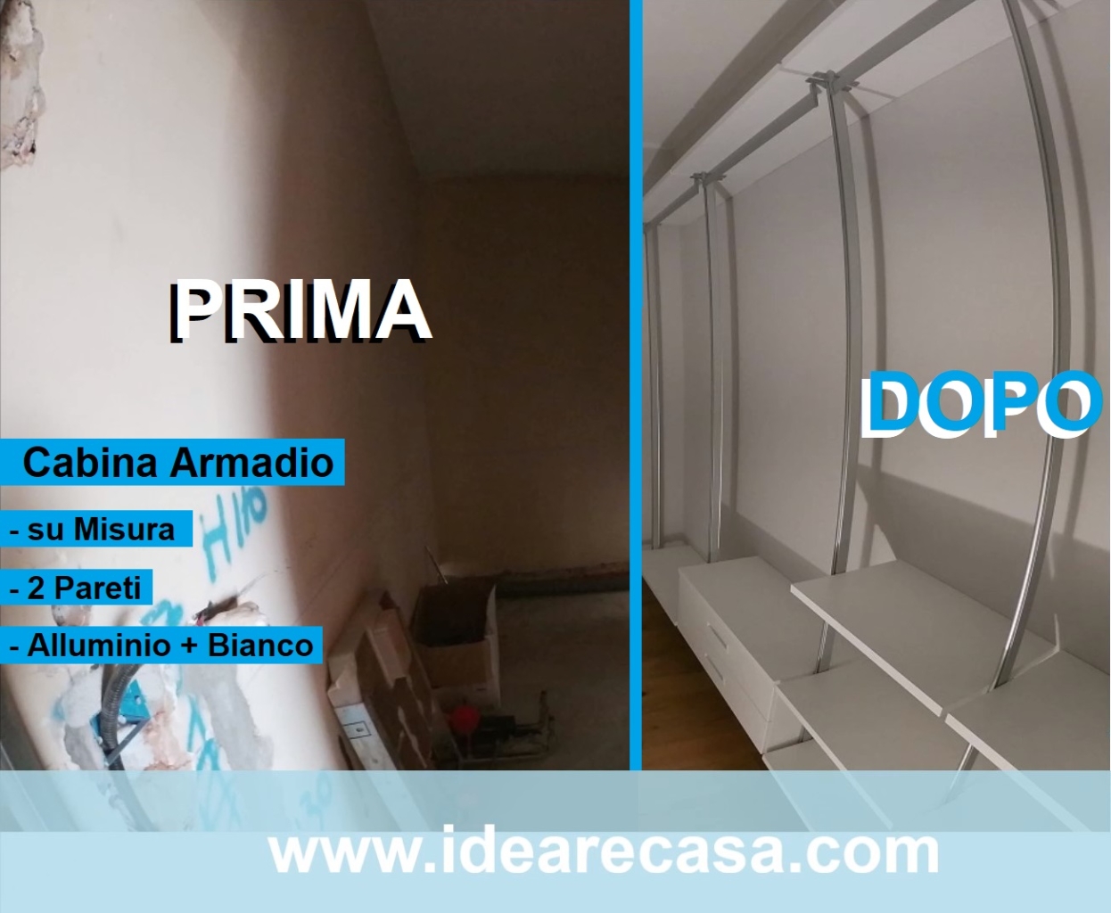 Custom 2 Wall Walk-in Closet