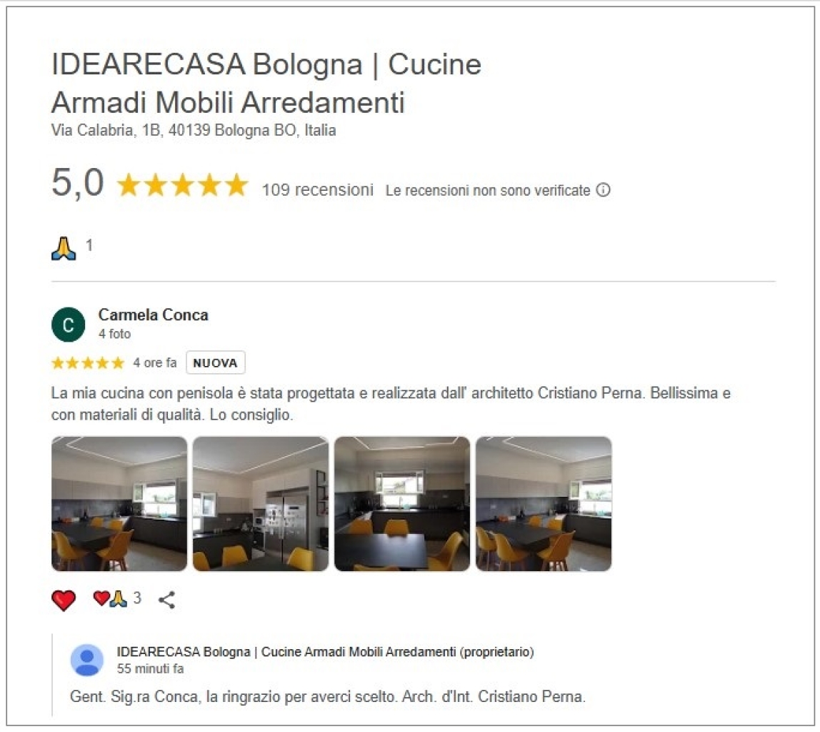 Recensione del signora Conca di Bologna