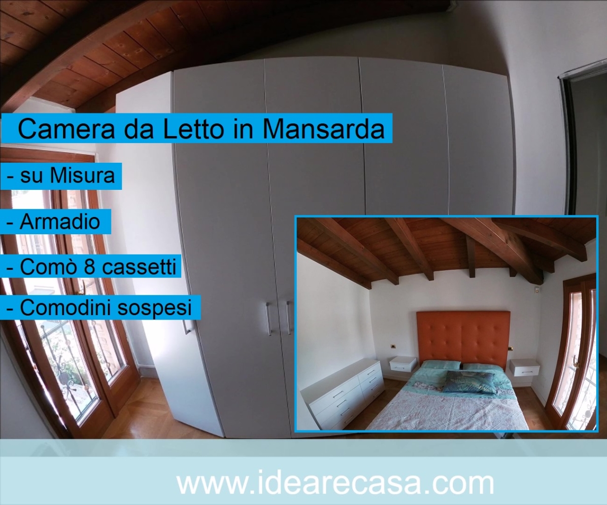 Camera da letto in mansarda a Bologna