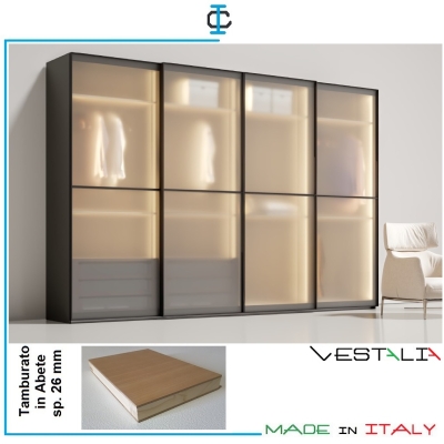 Armadio vetro Trasparente Acidato